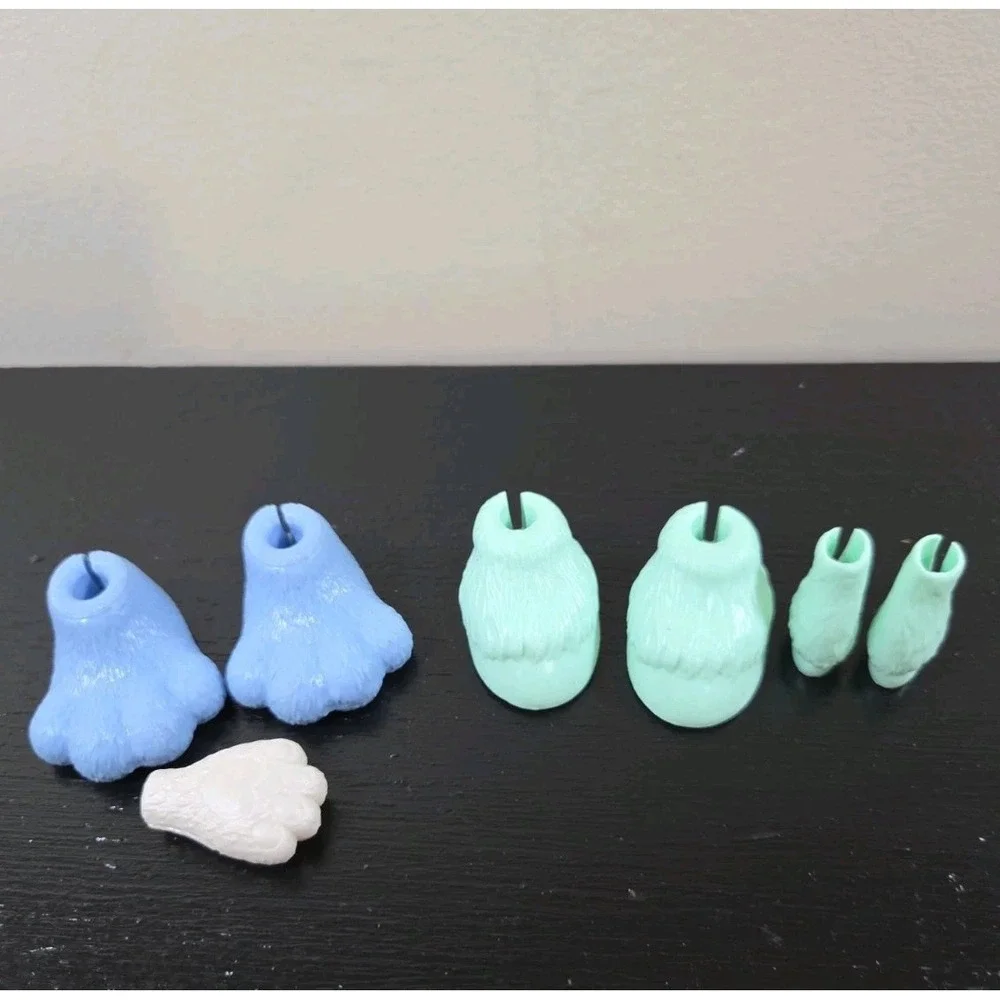 Barbie Cutie Reveal Doll Blue Paws And Teal Pony‎ Feet Hard To Find 7 Pieces